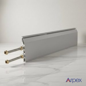 رادیاتور قرنیزی رزوه‌ ای طوسی آرپکس